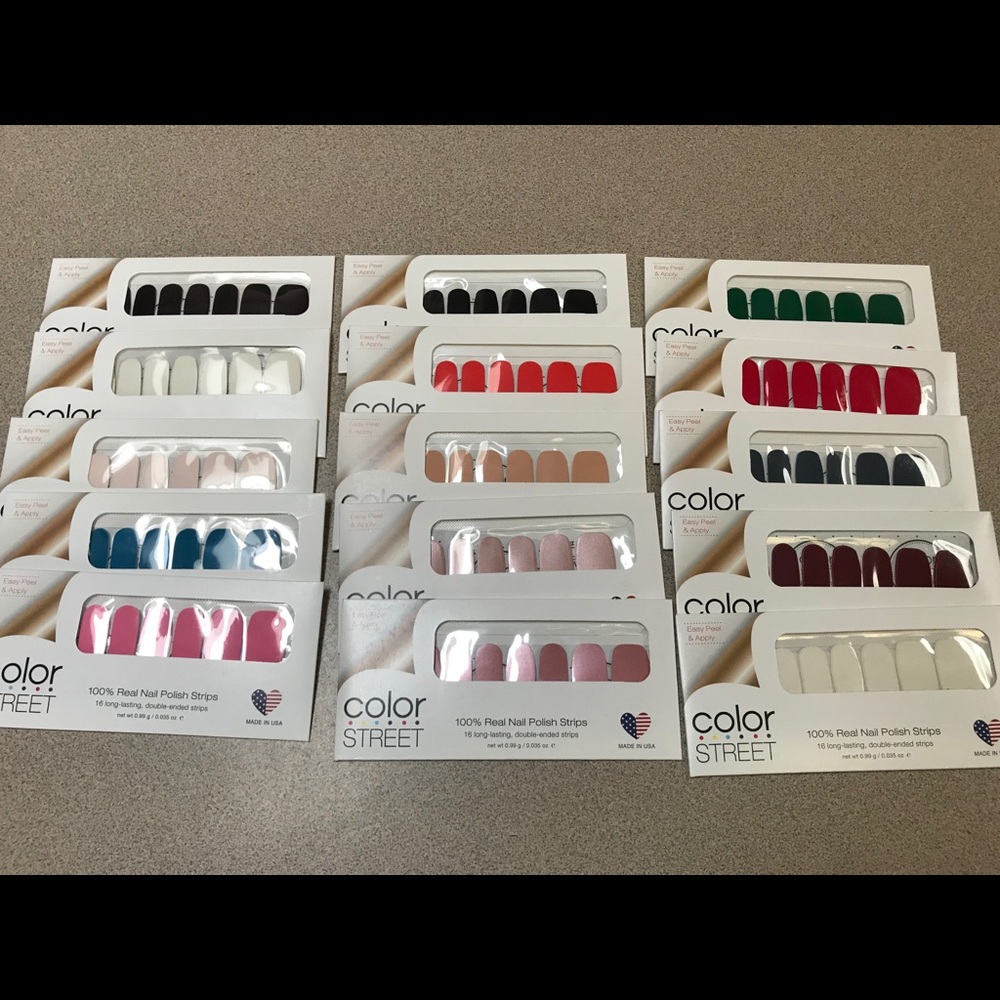 Color Street Solids lot of 15